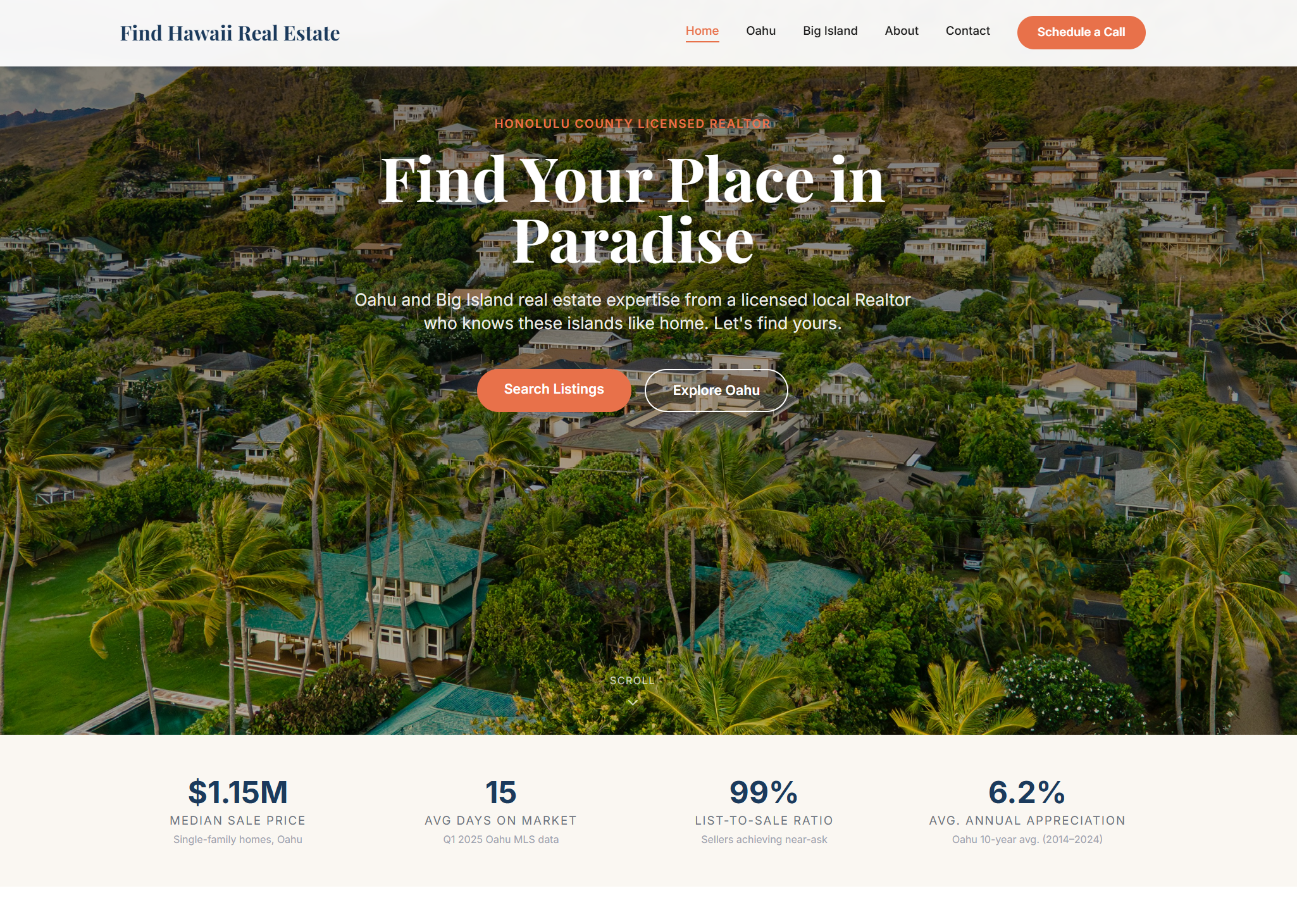 Find Hawaii Real Estate website screenshot